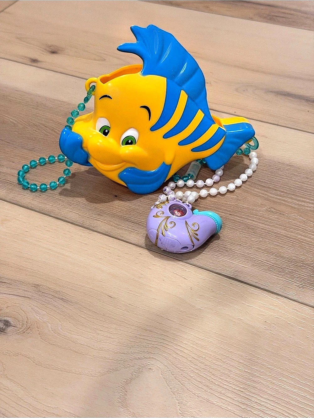 Disney The Little Mermaid Flounder Purse & Ariel Necklace Kids Dress Up Set